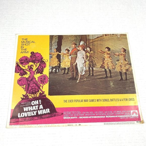 American Vintage Other - Oh! What a Lovely War 1969 Lobby Card Movie Poster Musical Richard‎ Attenborough